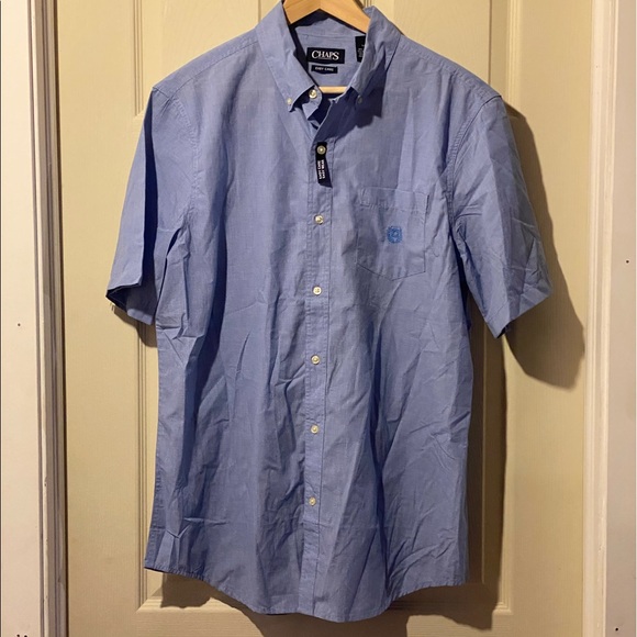 NEW W/ Tags: Chaps L Short Sleeve Button Up - Picture 1 of 3